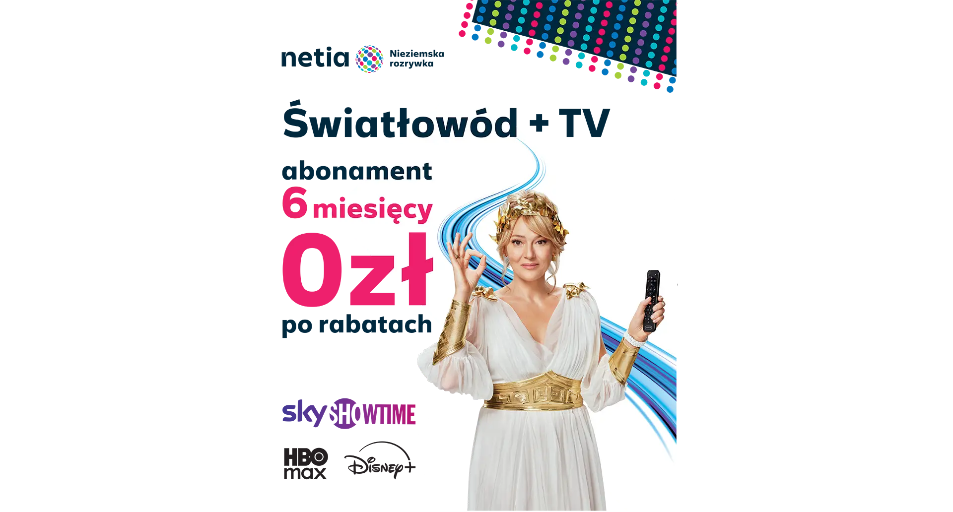 Internet i TV 0 zł za abonament przez 6 miesięcy